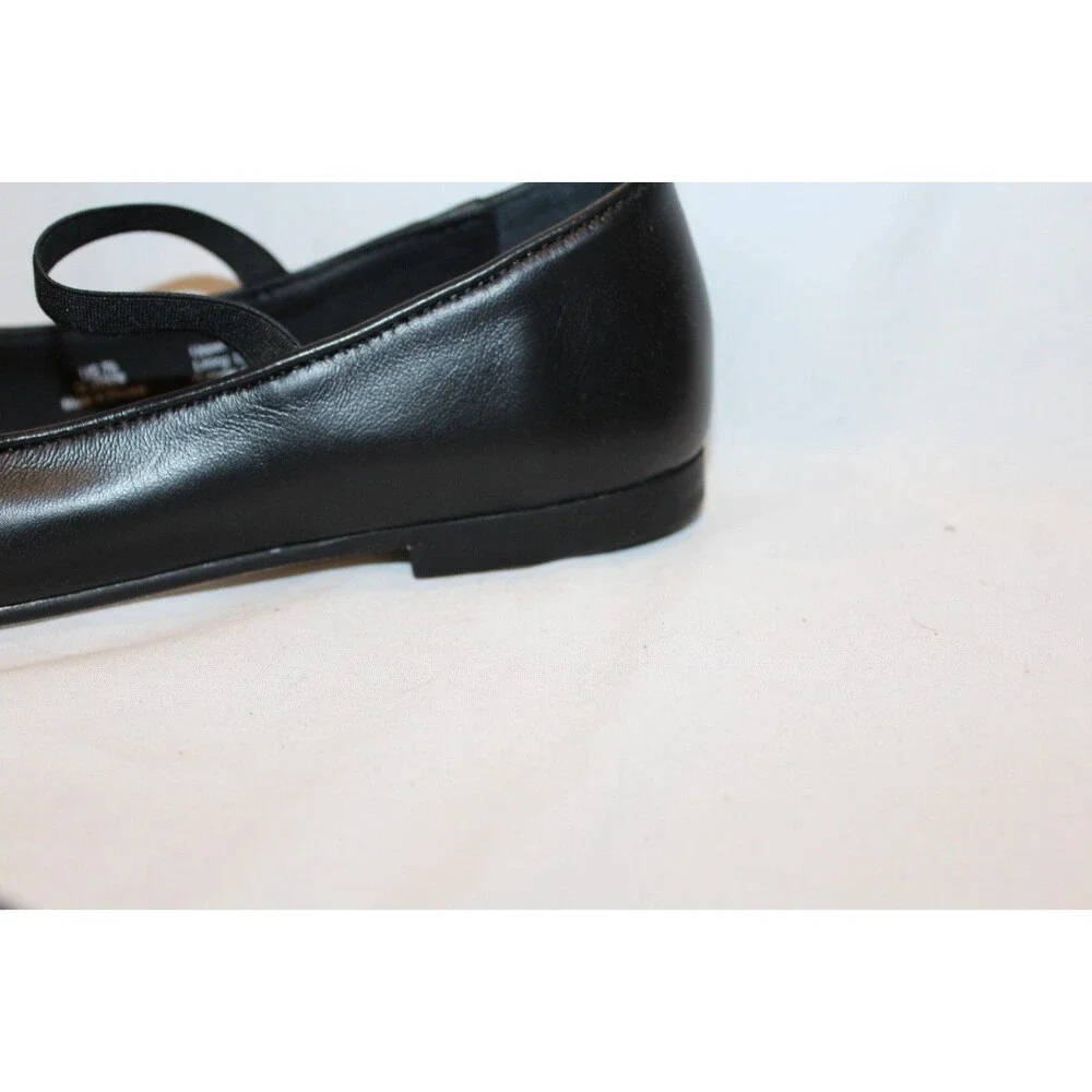 NISOLO WOMEN'S BEA LEATHER MARY JANE BALLET FLATS BLACK SZ‎ 7 NIB $138